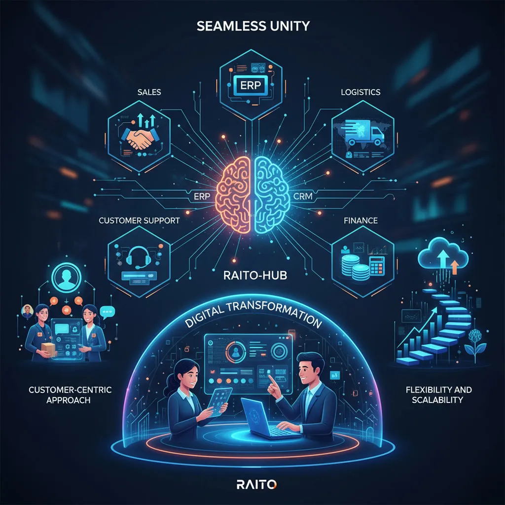الربط بين Raito-ERP و Raito-CRM: تواصل فعّال بين العملاء والأقسام الداخلية