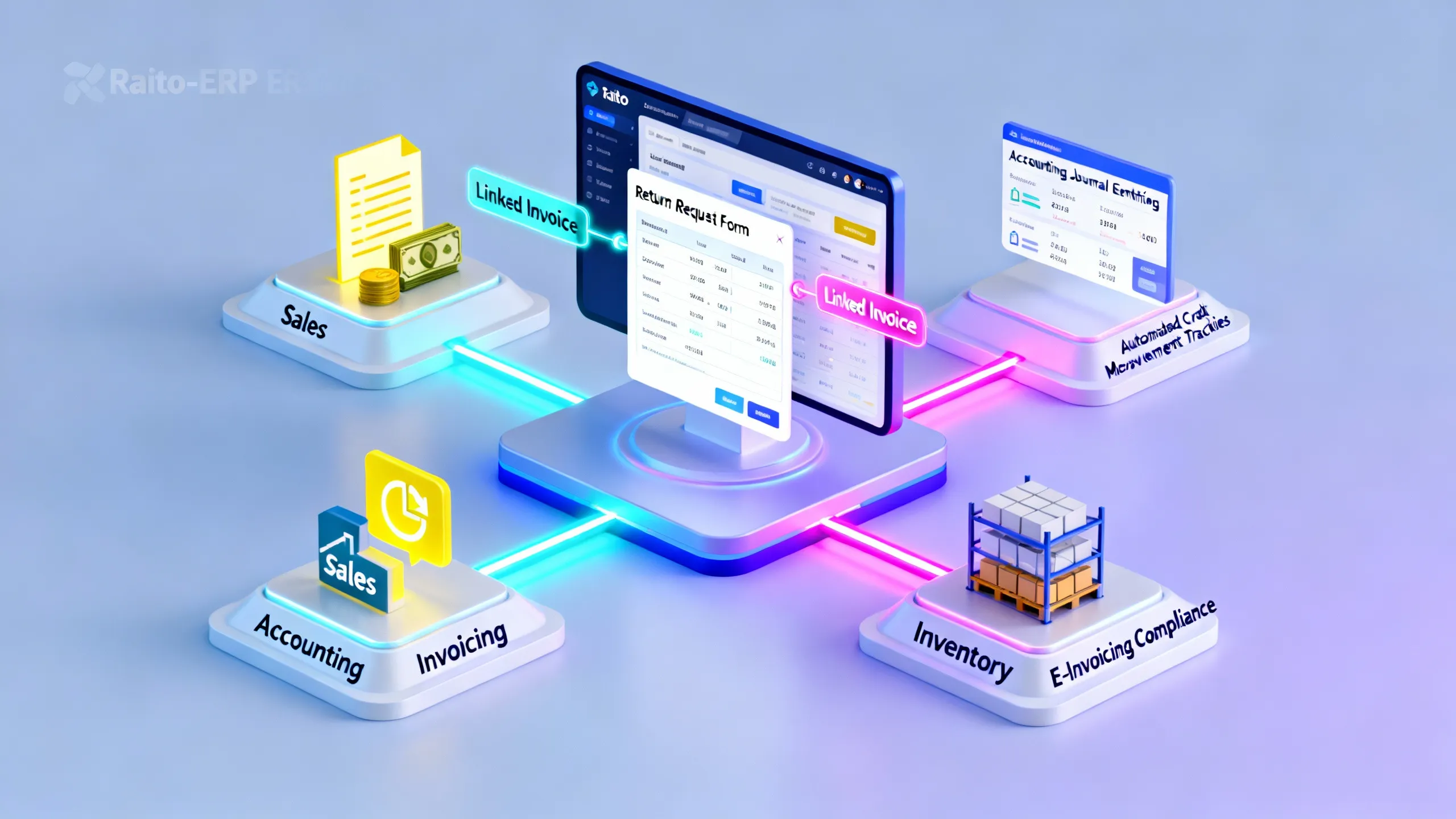 من المرتجع إلى الإشعار الدائن: دليل عملي حول معالجة المرتجعات والفواتير في Raito-ERP